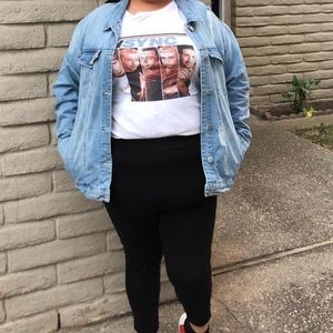 Light plus size Jean jacket